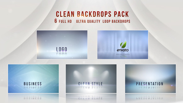 Clean Corporate Backdrops (6-Pack)