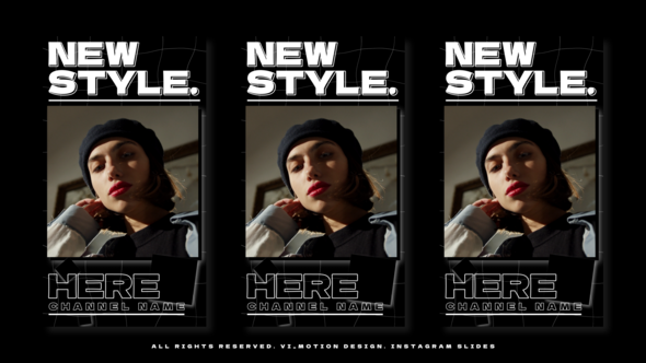 Instagram Slides Video Displays template preview