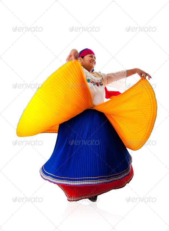 Dancing Latin Gypsy woman - Stock Photo - Images