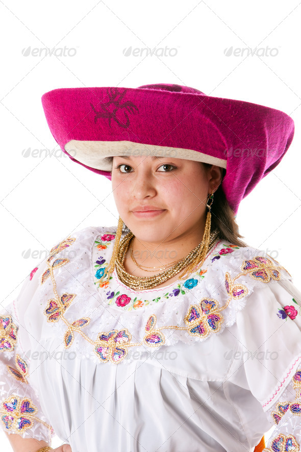 Beautiful ethnic latin Indian woman - Stock Photo - Images