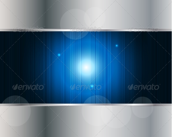 Abstract Metal and Glass Background with Frame - Backgrounds Decorative
