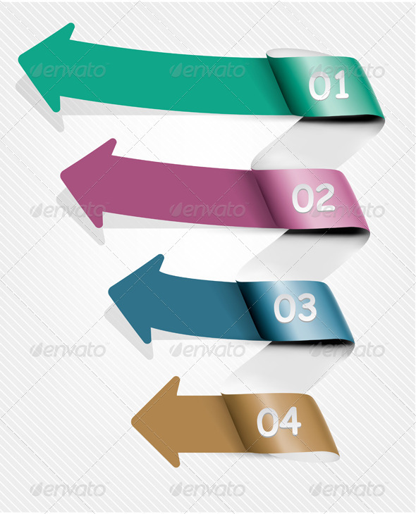 Info Graphic Banner Set with Numbers - Concepts Business