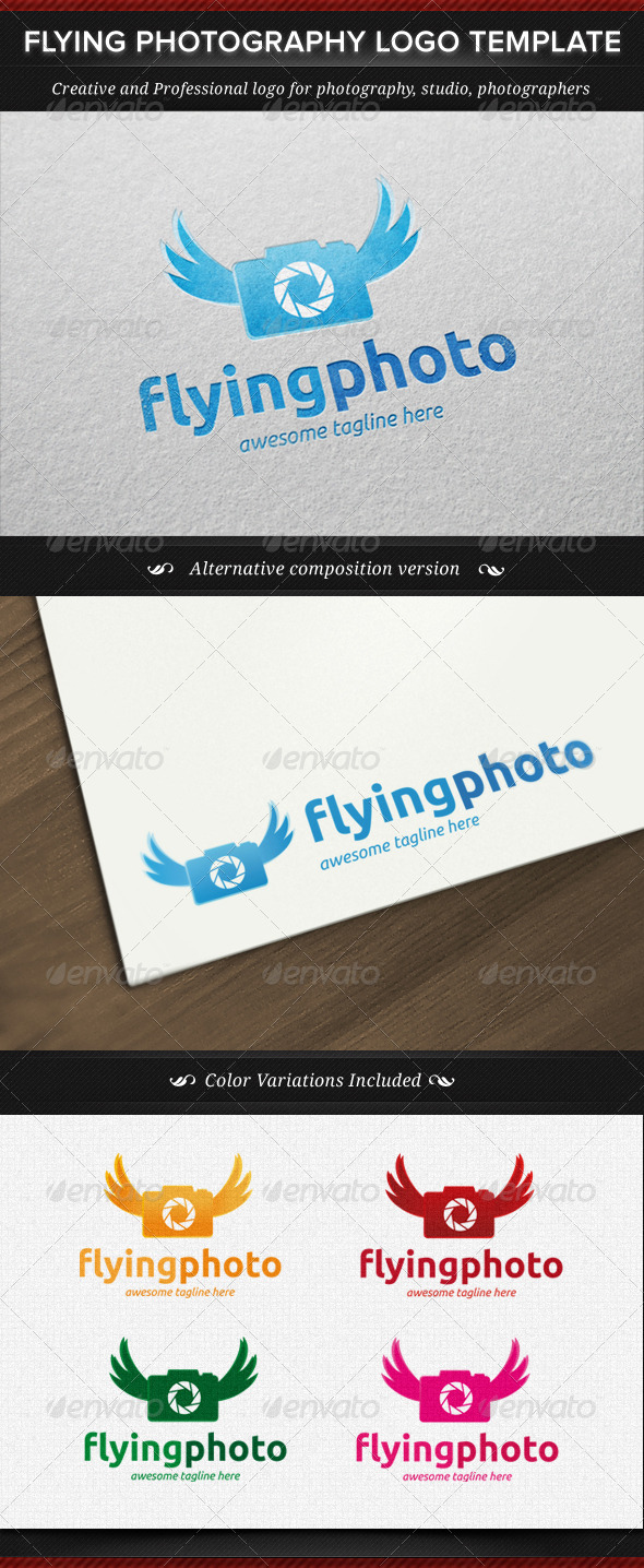 Flying Photography Logo Template - Objects Logo Templates