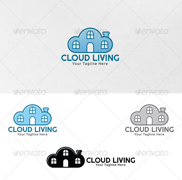 Cloud Living - Logo Template - Buildings Logo Templates