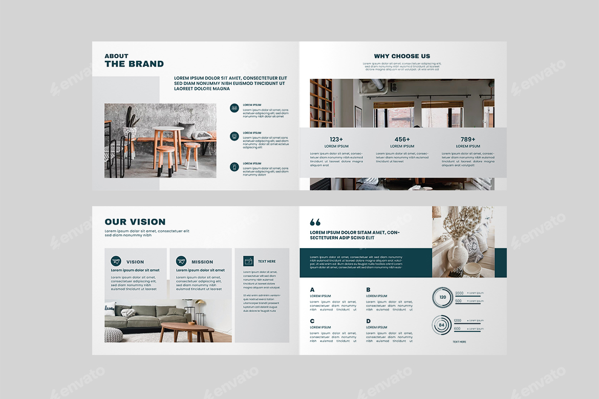 Landscape Interior Catalogue Brochure, Print Templates | GraphicRiver