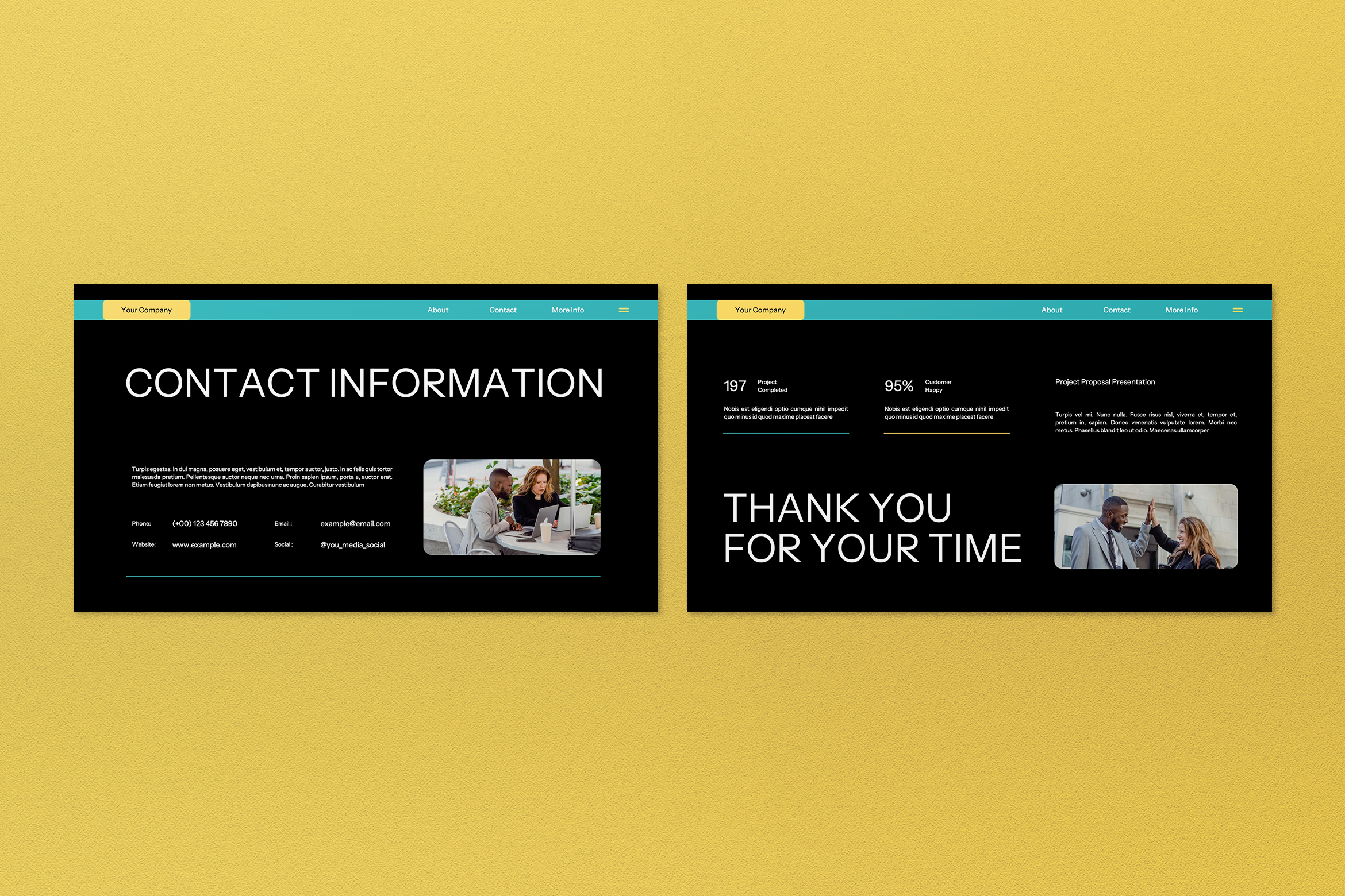 Black Modern Project Proposal PPT, Presentation Templates | GraphicRiver