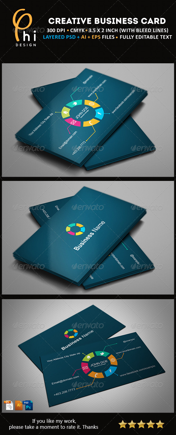 Creative Business card - Business Cards Print Templates