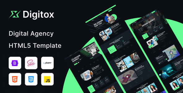 Digitox - Digital Agency HTML Template