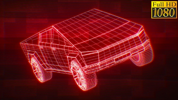 Cybertruck Cyberpunk Holograms Vj Loops V2 alt