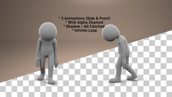 Stick Figure Sad Walk - 2 Pack alt