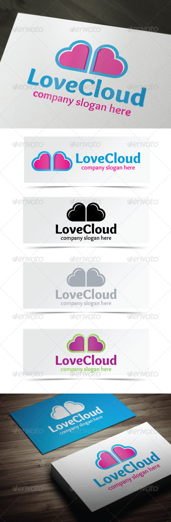 Love Cloud - Objects Logo Templates