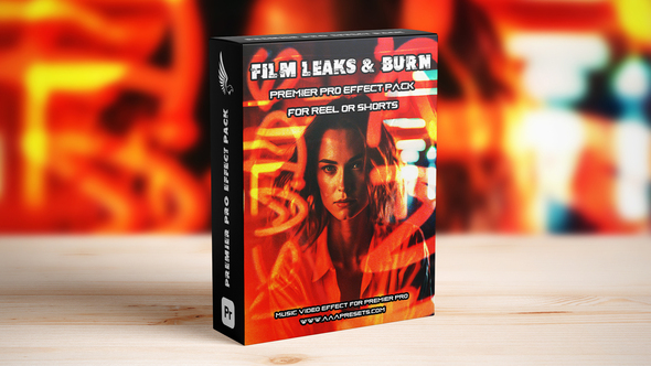 Film Leaks and Burn Transitions For Reels, Shorts, and TikTok Premiere Pro template preview