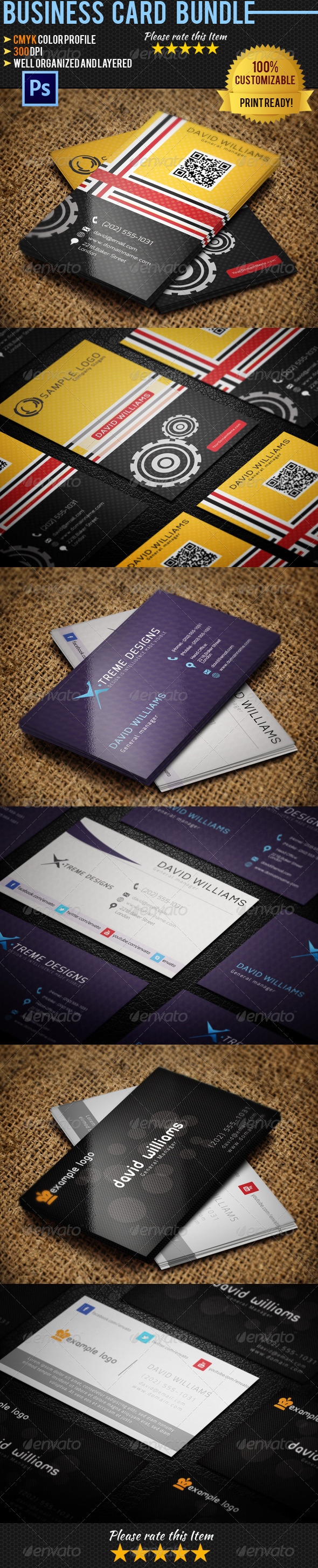 Personal Business Card Bundle 02 - Creative Business Cards