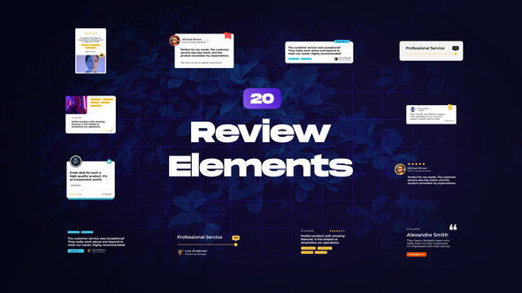 Review & Rating Elements Elements template preview