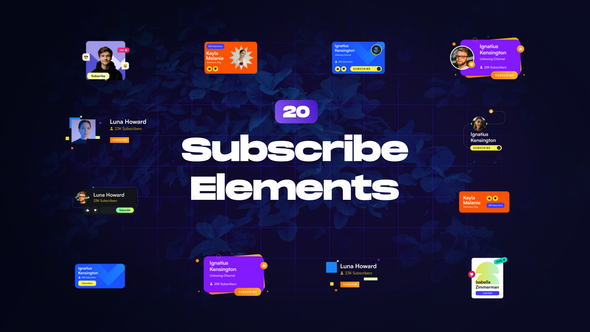 Subscribe Elements Elements template preview