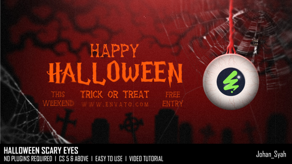 Halloween Scary Eyes Openers template preview