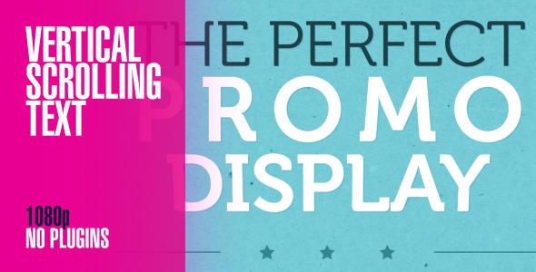 Vertical Scrolling Typographic - VideoHive 4407371