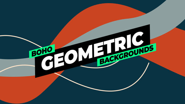 Boho Geometric Backgrounds Elements template preview