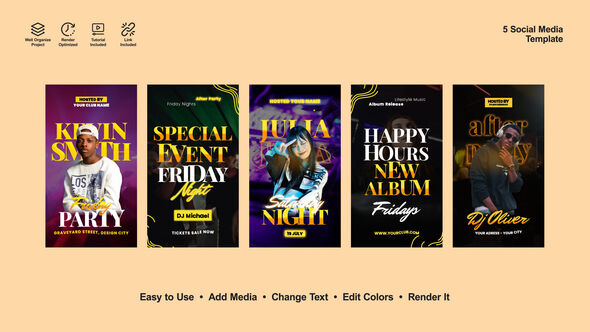 Event Instagram Stories Product Promo template preview