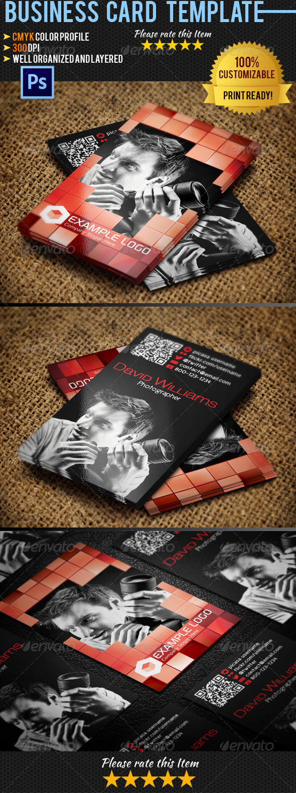 Photographer Business Card 02 - Industry Specific Business Cards