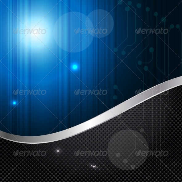Abstract Metal and Glass Background with Frame - Backgrounds Decorative