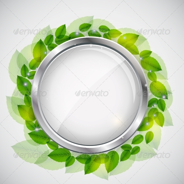 Abstract Nature Background with Leaves - Backgrounds Decorative