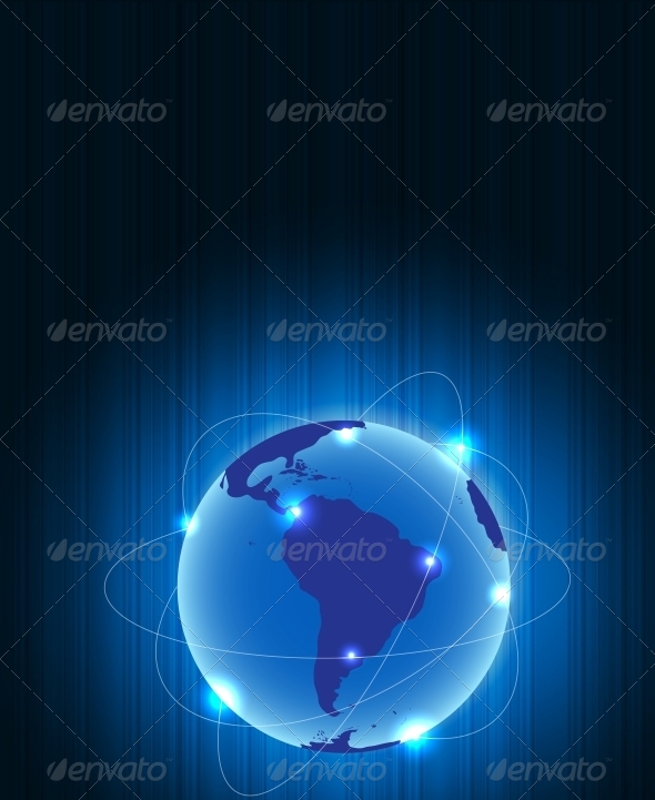 Abstract Earth Metal Connection Concept - Backgrounds Decorative