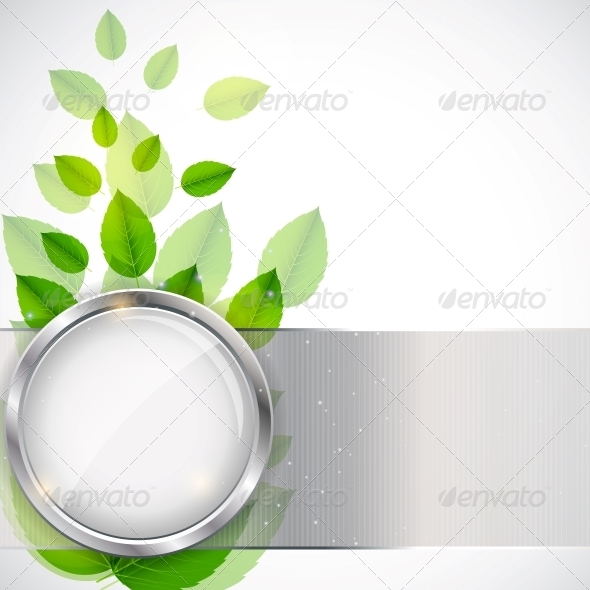 Abstract Nature Background with Leaves - Backgrounds Decorative