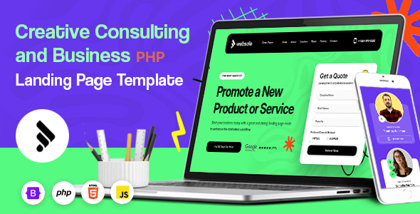 Websole - Creative and Business Consulting PHP Landing Page Template