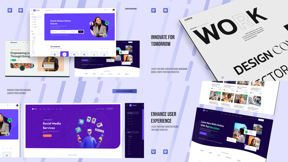 Clean Website Promo Presentation Product Promo template preview