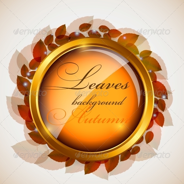 Abstract Nature Background with Leaves - Backgrounds Decorative