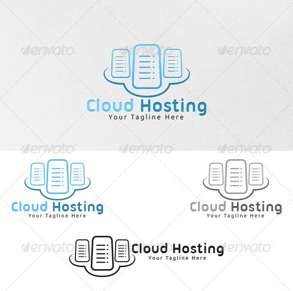 Cloud Hosting - Logo Template - Objects Logo Templates