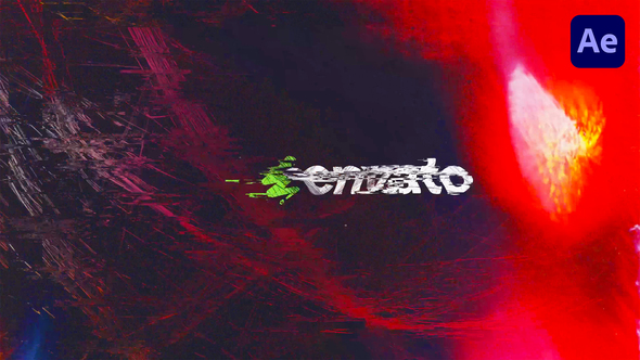 Retro Glitch Logo Logo Stings template preview