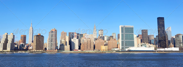 Manhattan panorama - Stock Photo - Images