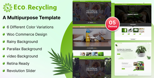 Eco Recycling - A Multipurpose HTML Template