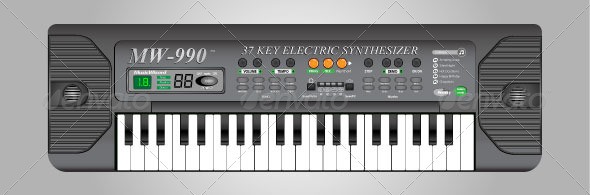 Electric Keyboard - Man-made Objects Objects
