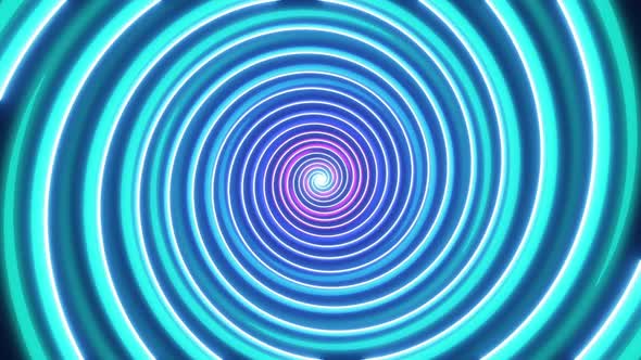 Hypnotic Colorful Spiral Loop