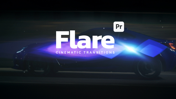 Cinematic Flare Transitions for Premiere Pro Premiere Pro template preview