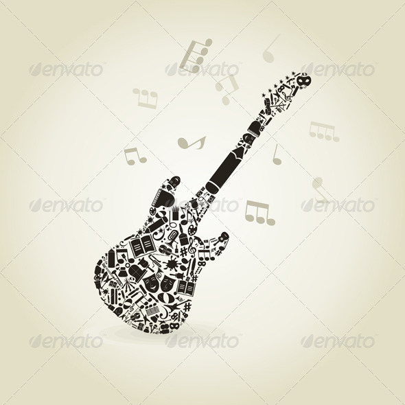 Art a Guitar - Miscellaneous Vectors