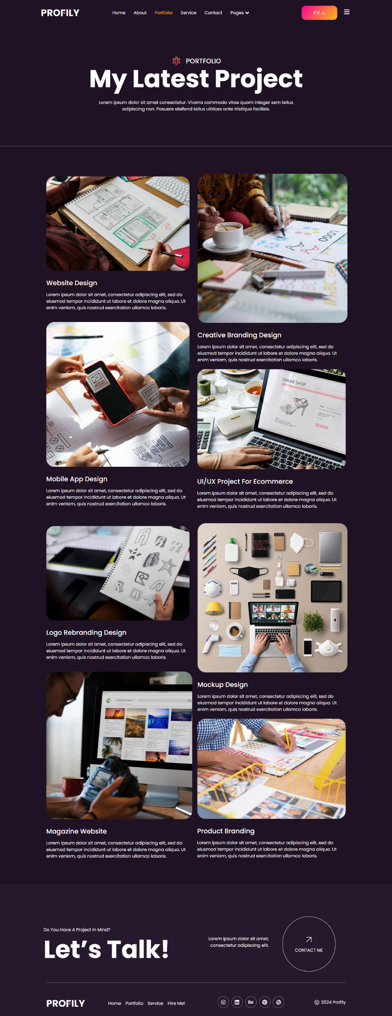 Profily Personal Portfolios amp - 05 Preview 