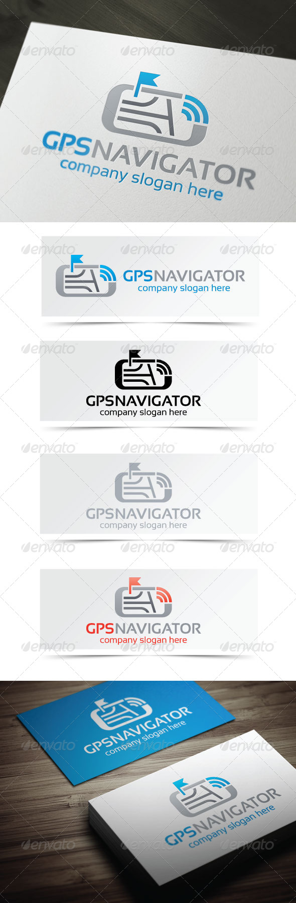 GPS Navigator - Objects Logo Templates