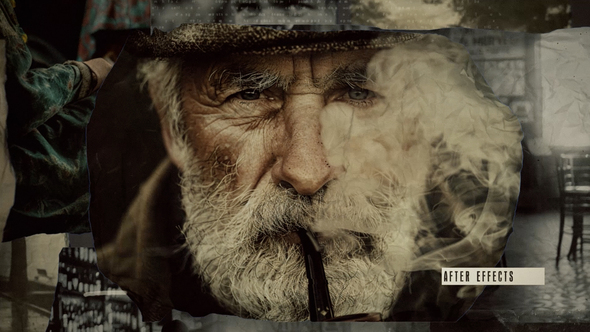 Old Collage Slideshow Video Displays template preview