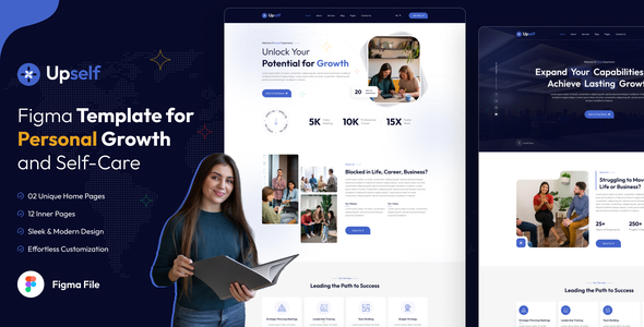 Upself - Life Coach & Self Care Figma Template