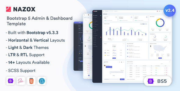 Nazox - Admin & Dashboard Template