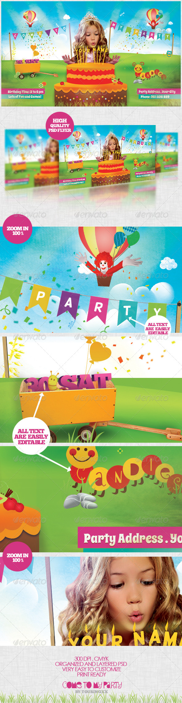 Come To My Party Flyer Template - Flyers Print Templates