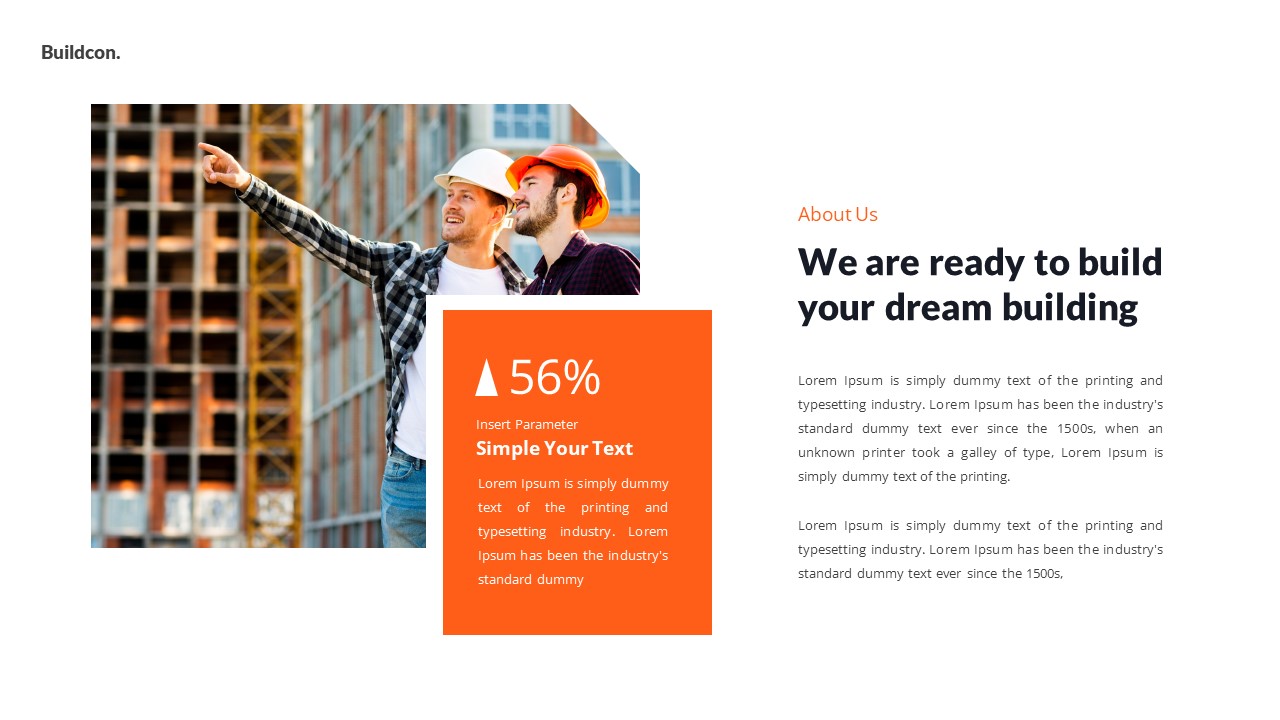 Buildcon - Construction PowerPoint Template, Presentation Templates