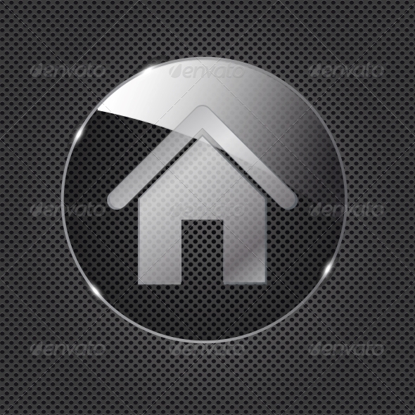 Glass Home Button - Web Technology