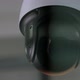 Closeup of Rotating Surveillance Security Video Camera