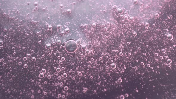 Rotation Pink Bubbles Background