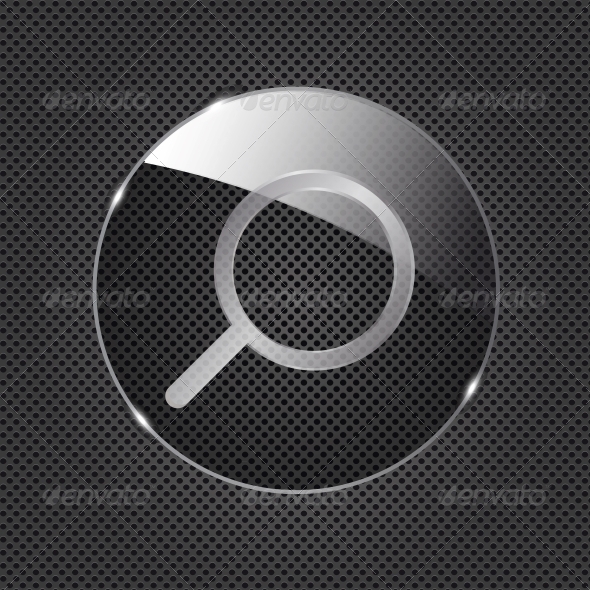 Glass Search Button - Web Elements Vectors